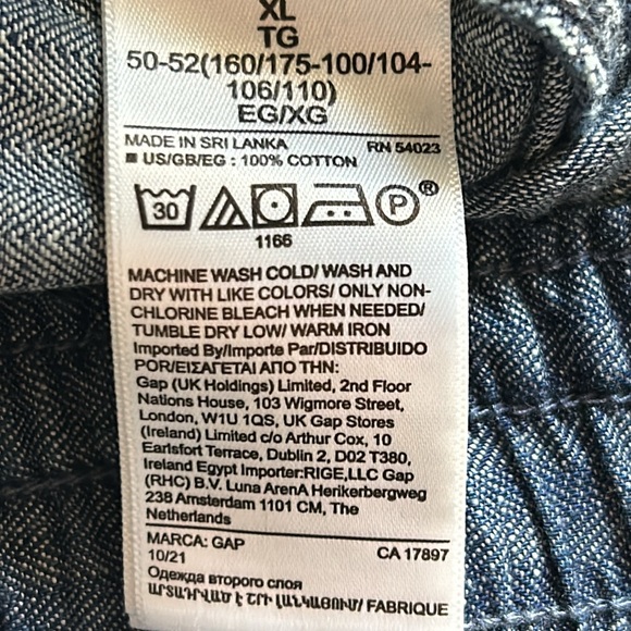 GAP Women’s Lightweight Chambray Utility Style Joggers Lounge Everyday Wear Pant - Picture 6 of 9